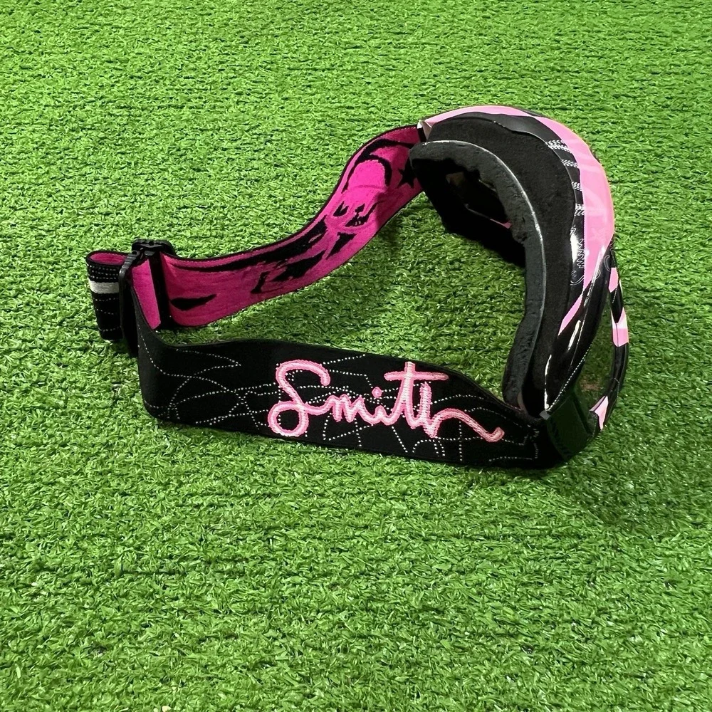 Y2K Motorcross Goggles Black And Pink Smith Optics ATV‎ Eye Wear Ventilated